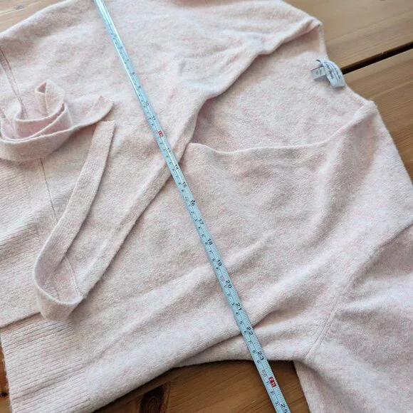 & Other Stories Wool Blend Wrap Sweater Pink L - Picture 6 of 10